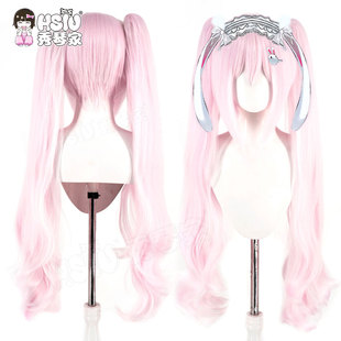 秀琴家 胜利女神 爱丽丝cos假发 妮姬NIKKE 童话幻梦 粉长卷