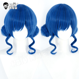 秀琴家 人鱼的旋律cos宝生波音cosplay假发 女仆假毛 蓝色双发包