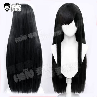秀琴家 永劫无间 顾清寒泳装cos假发 仲夏霜华 黑碎刘海长直80cm