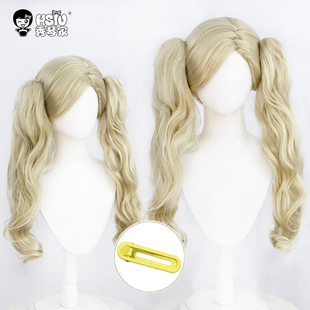 秀琴家 女神异闻录 Persona5 高卷杏cos假发双马尾虎口夹 U形发饰