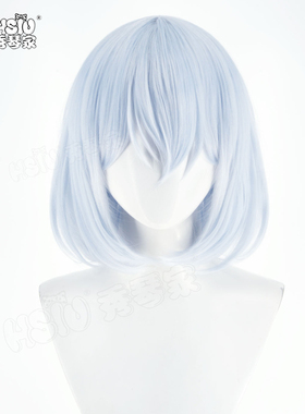 秀琴家 Bang Dream!  mygo 倉田 仓田真白cos假发 冰蓝色短款假毛