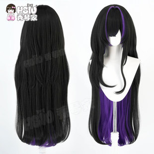 胜利女神 秀琴家 NIKKE 蕾贝尔cos假发 分层混蓬紫 妮姬