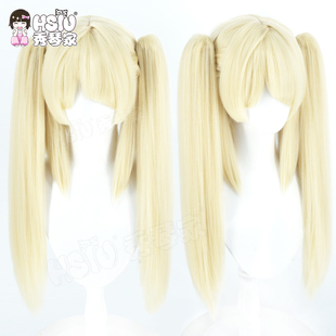三丽鸥 邦邦联动 BanG 弦卷心cos假发 浅金色双马尾 Dream 秀琴家