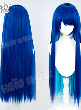 秀琴家 2025音律联觉 莫斯提马cos假发 墨水蓝色分层浅蓝造型混蓬