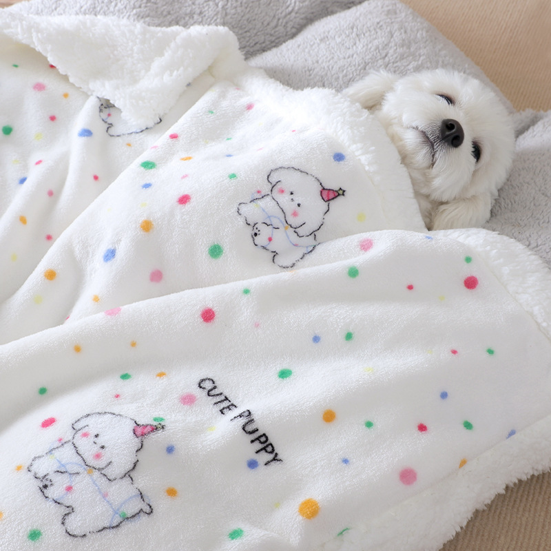 卡通加厚宠物用毯子猫咪狗狗幼崽