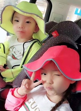 HOII时尚荷叶边花瓣帽 亲子款防晒帽 防晒UPF50+能阻隔99%紫外线