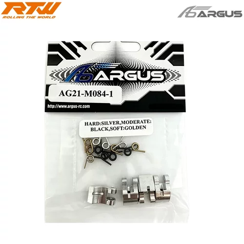 Argus  4 片铝合金离合甩块 3 种硬度1.0mm 弹簧AG21-M084-1