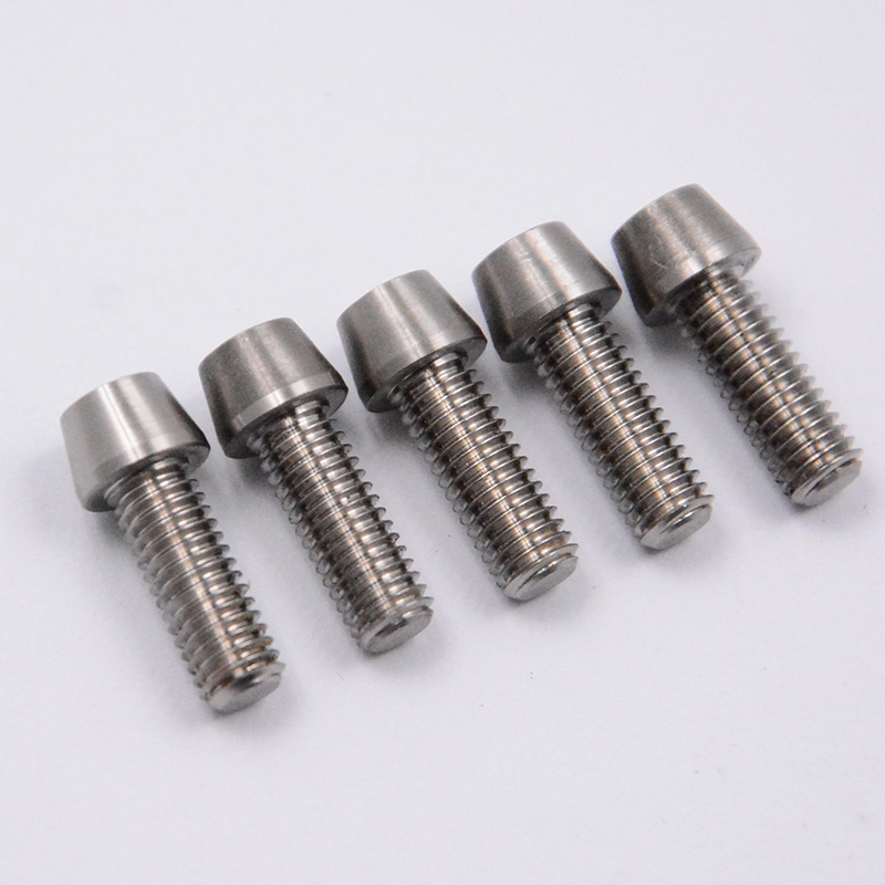 钛合金螺丝单车山地车把立手把固定锥形头内六角M5*13.5