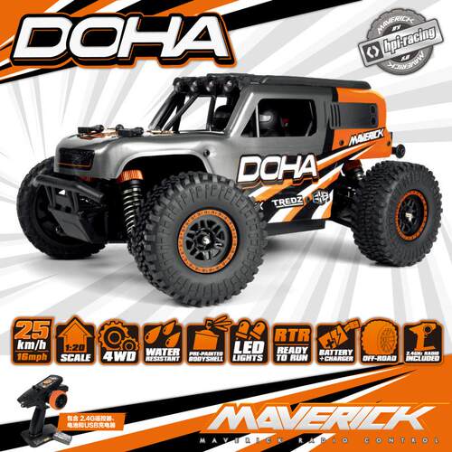 HPI马维克Maverick DOHA 1/20迷你沙漠卡遥控电动有刷四驱越野车