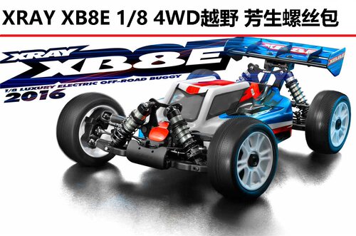 XRAY XB8E 1/8 四驱4WD竞赛级越野模型车 12.9级芳生土豪金螺丝包
