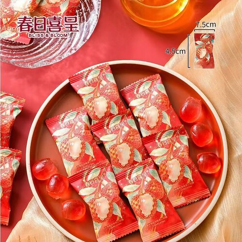 【春日喜呈】新品玫瑰荔枝味夹心软糖喜庆结婚喜糖订婚备婚伴手礼