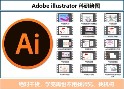 Adobe illustrator科研绘图录制视频教程