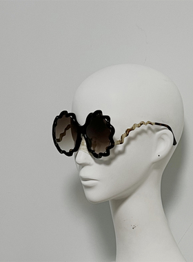 LFL1000 LF意产定制板材太阳镜 女式超大圆框修脸墨镜 提前管网