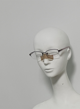 JS70011 女式钛金属超轻光学镜 半框眼镜 近视镜 配光镜 样板孤品