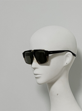 M西M693 意产进口花料定制板材双色太阳镜 撞色超大方框修脸墨镜