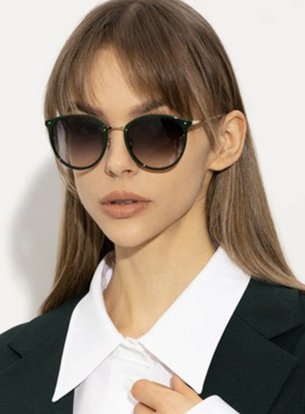 LFL251 女式意产进口板材配钛金属款太阳镜 修脸墨镜 INS热款