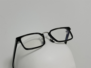 大方框配光镜 111 光学镜 近视镜 定制铰链 纯天然牛角配钛眼镜
