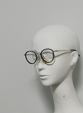 S5061 板材配金属款眼镜 近视镜 光学镜 复古文艺圆款 修脸装饰镜