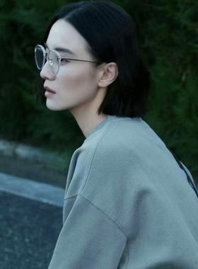 LFL21 女式意产进口板材配钛金属款眼镜 修脸装饰镜 INS明星款