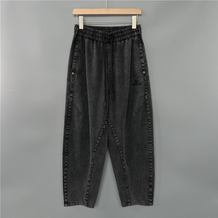 莱赛尔植物纤维休闲裤 新款 哈伦裤 男垂感大码 春季 宽松弹力长裤 夏季