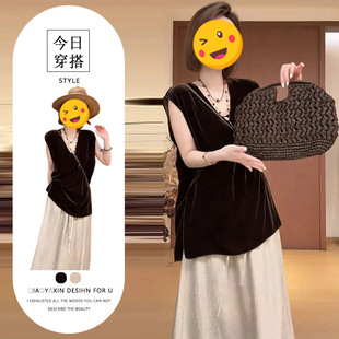 显瘦时尚两件套装女夏季2026新款港味复古宽松上衣高腰遮胯半身裙