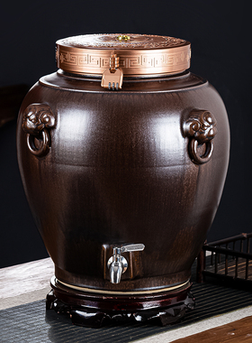 加厚陶瓷酒坛子20斤3050/100/200家用密封罐窑藏酒罐泡酒瓶酒缸