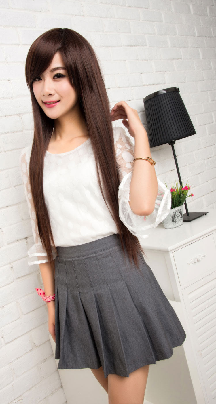 Perruque Long cheveux raides - Ref 2607649 Image 4