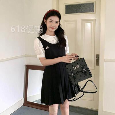 东京岁时记jk制服日系背心裙学院风抱婴袋裙洋装女收腰显瘦白衬衫