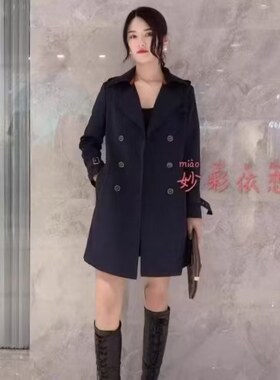 商场正品短款风衣女2026年春秋装新款气质显瘦英伦风小个子外套女