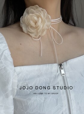 小香风复古项链系带choker