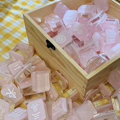 水晶滴胶麻将成品川麻108张136张144张带花手搓机用非亚克力密胺