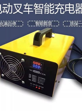电动叉车智能充电器充电机12V24V48V10A15A18A20A30A40A50A60ATBC