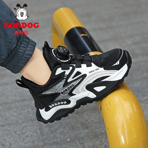 巴布豆男童春秋新款透气网面鞋