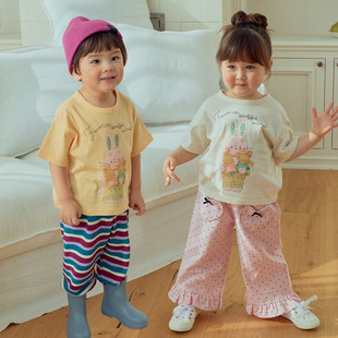 南大门童装 儿童可爱卡通短袖 T恤 1st韩国代购 小童男女童983 26夏款