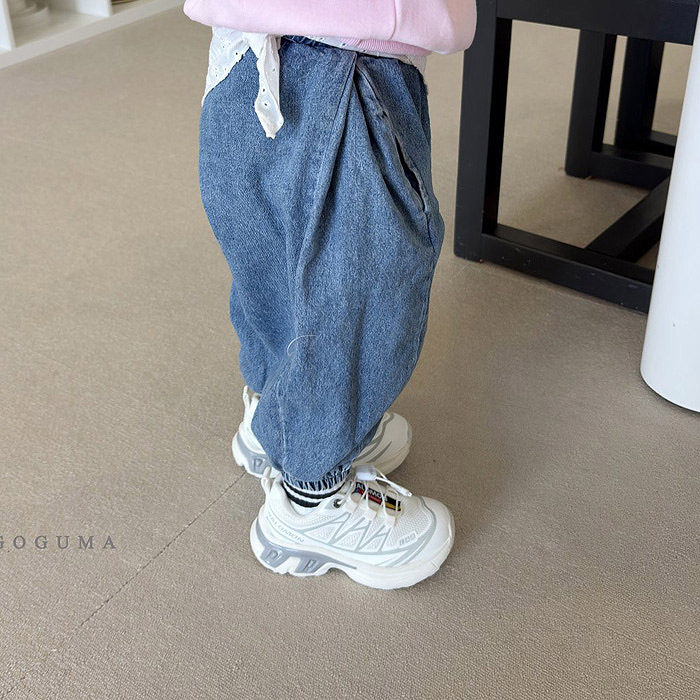 儿童宽松束脚牛仔裤 GOGUMA韩国代购童装26春款中大男女童长裤167,童装/婴儿装/亲子装,裤子,淘宝优惠券,粉丝福利购,淘宝优惠卷