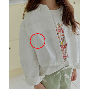 女童翻领短款休闲衬衫 MELIKEY韩国代购童装2026春款儿童上衣659