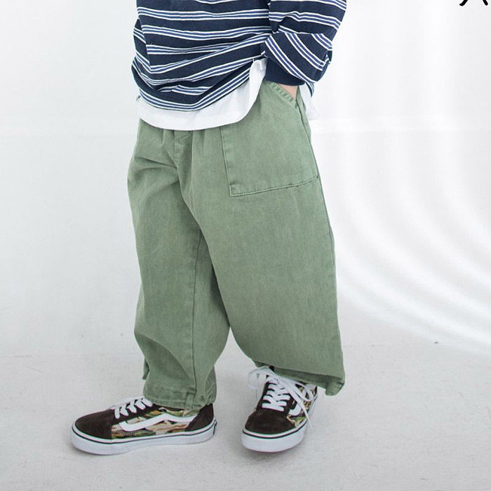 儿童时尚宽松萝卜裤 AME韩国代购进口童装26春款中大男童长裤508