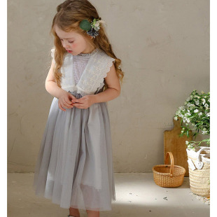 款 小童甜美碎花优雅背心连衣裙 26夏季 童装 女童551 FLO韩国代购