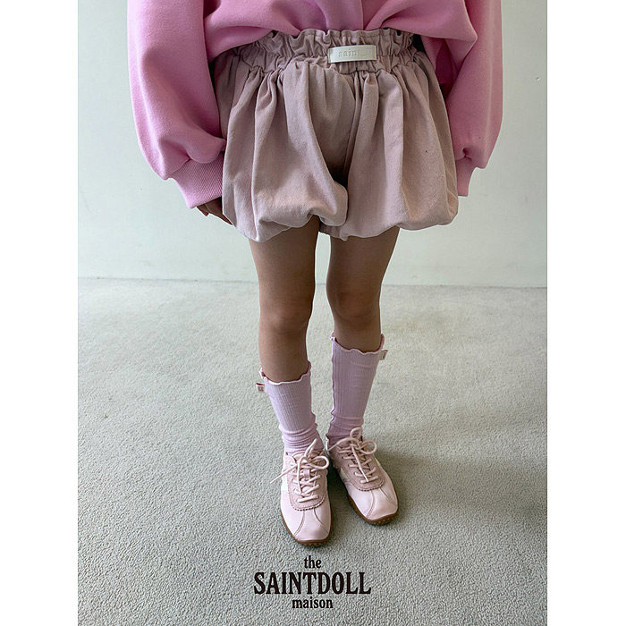 中大女童洋气牛仔灯笼短裤 Saintdoll韩国代购童装26秋款裙裤066