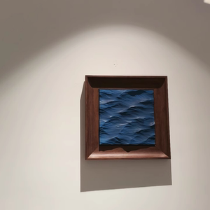 中古风立体实木木雕装饰画