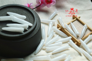天然玉石簪头步步惊心若曦白玉木兰花发簪半成品DIY配件簪头材料
