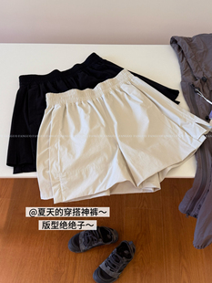 露家同款！stretch woven氨纶系列 速干微弹户外休闲运动短裤包邮