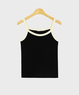 2024春夏新款 极简高级亲肤弹力吊带背心女 软糯绝了 韩国东大门