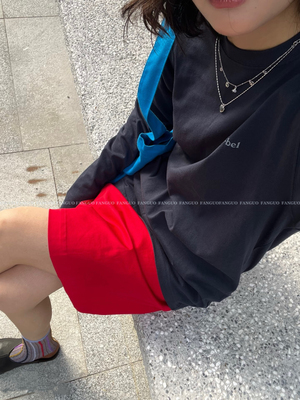 mon*l！日系山野风  手绘日出云海 全棉长袖宽松T恤女包邮