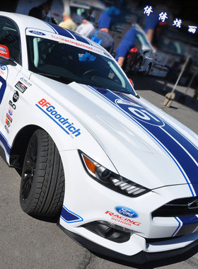 适用于福特新蒙迪欧改装野马车贴拉花福睿斯装饰车身贴纸