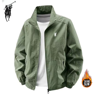 保罗男式夹克外套秋冬加厚防风防水户外三防冲锋衣大码休闲外套
