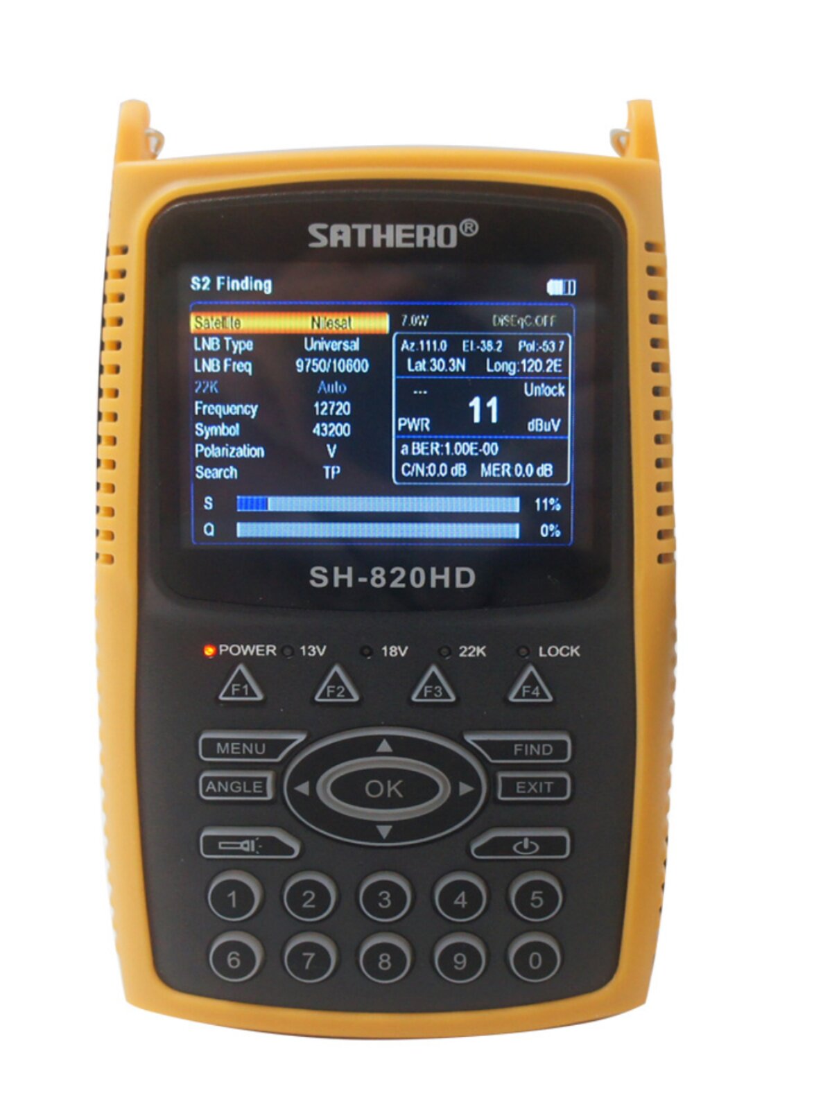 Sathero SH820HD Finder DVB-S2 T2 Satellite Finder