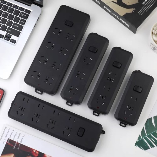 黑色不带线2位3位8位无线插座