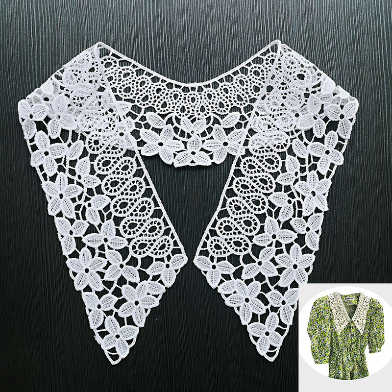 LACE COLLAR NECKLINE LACE FALSE COLLAR DOLL COLLAR COLLAR DECORATION DIY CLOTHING HANDMADE ACCESSORIES WHITE KOREAN VERSION SWEET