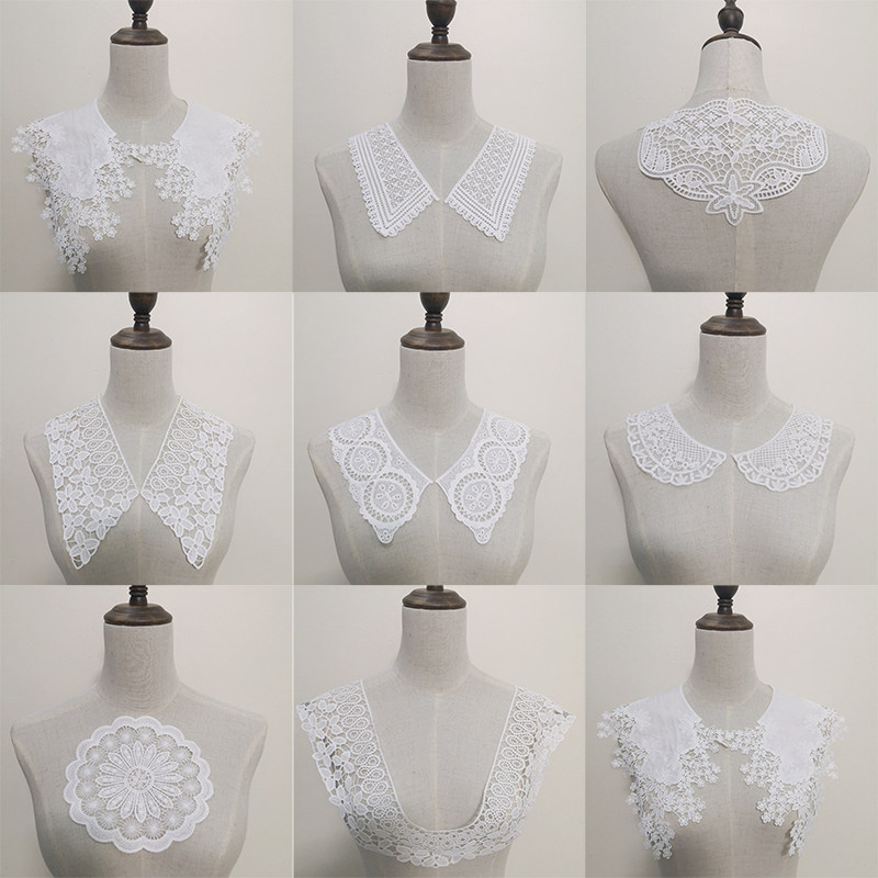 LACE COLLAR NECKLINE LACE FALSE COLLAR DOLL COLLAR COLLAR DECORATION DIY CLOTHING HANDMADE ACCESSORIES WHITE KOREAN VERSION SWEET